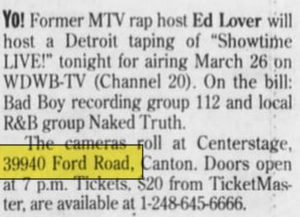 Center Stage - Feb 19 1999 Article (newer photo)